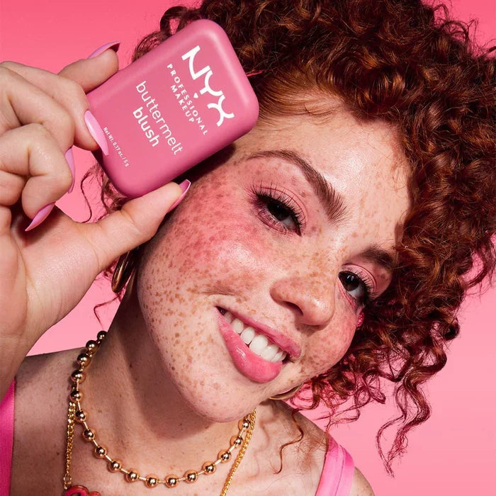 NYX PROFESSIONAL MAKEUP Buttermelt blush Tono GETTING BUTTA Shimmering Rose