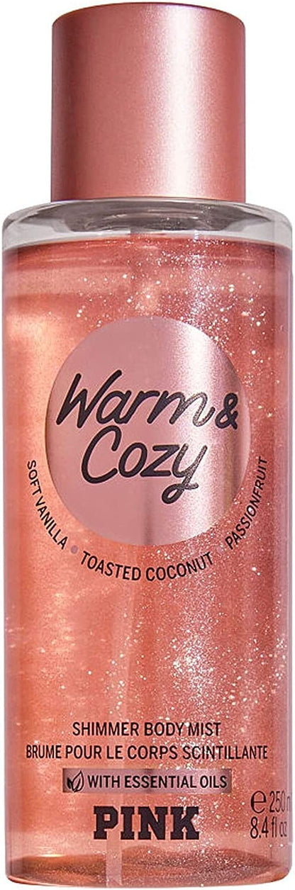 PINK BODY MIST WARM &amp; COZY SHIMMER 250ml