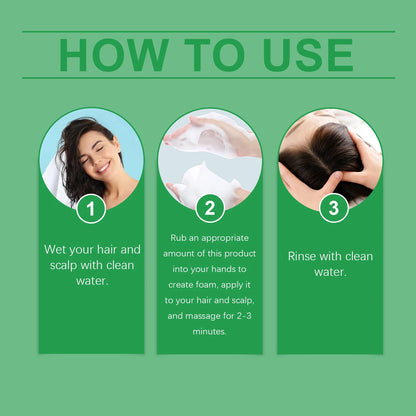 Champú espesante, Control de aceite, aumento de volumen, fortalece los hebras, Reduce la rotura, reparación nutritiva, champú para el cuidado del cabello de romero