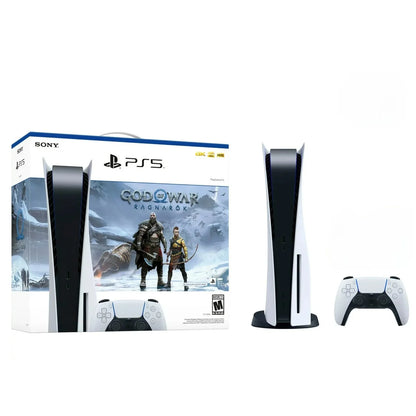 Consola PlayStation 5, God of War Ragnarök, disco de paquete blanco