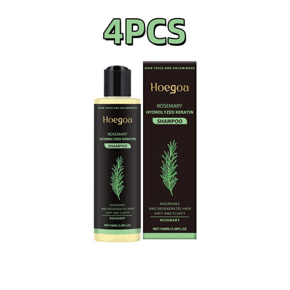 Champú espesante, Control de aceite, aumento de volumen, fortalece los hebras, Reduce la rotura, reparación nutritiva, champú para el cuidado del cabello de romero