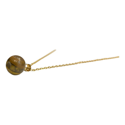 Cuarzo En Esfera Dije Con Cadena