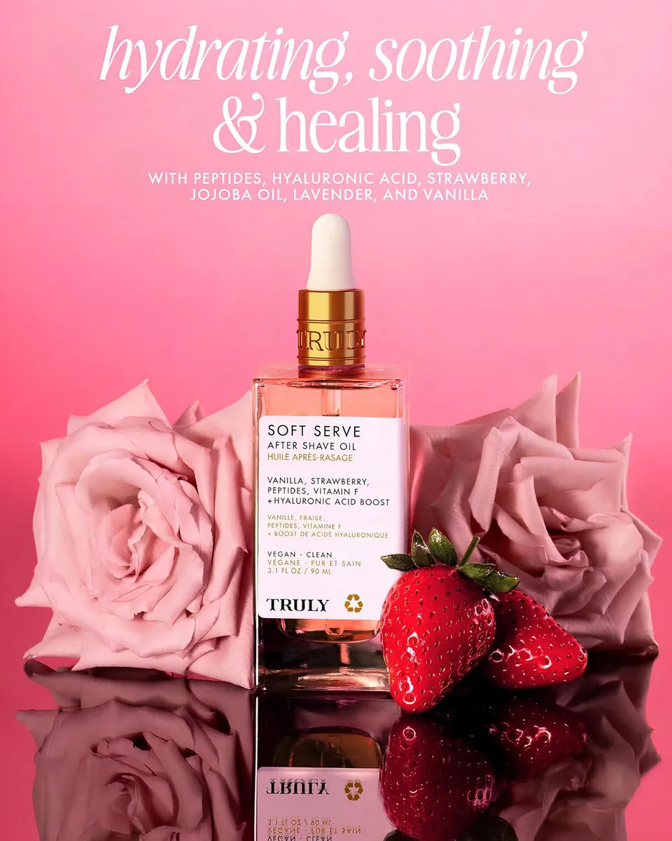 Truly Soft Serve: Aceite Post-Afeitado (Tratamiento Pos-t Depilado) 90ML