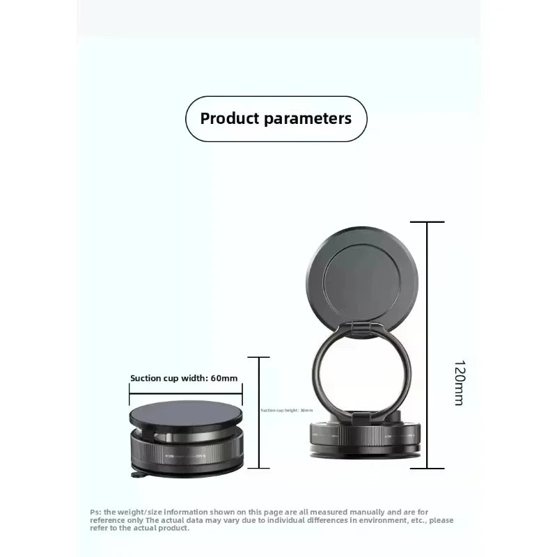 Soporte magnético para teléfono para coche, 360 °   Soporte magnético para automóvil giratorio, plegable y ajustable, compatible con iPhone y otros teléfonos