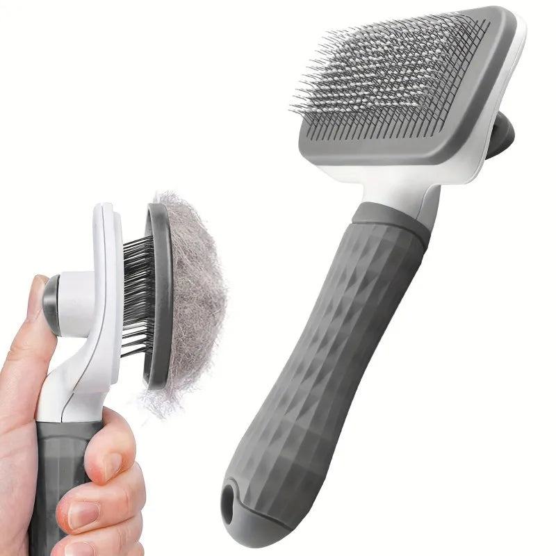 Cepillo desenredante universal para mascotas, masajea nudos y alfombrillas. 19cm, para cabello largo/corto, calmante