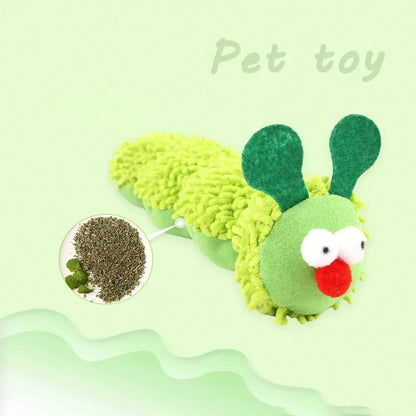 Juguetes para gatos: Juguete molar de oruga con hierba gatera, juguete interactivo de Silvervine para gatos, juguete para limpiar el hocico de gatitos, accesorios para mascotas