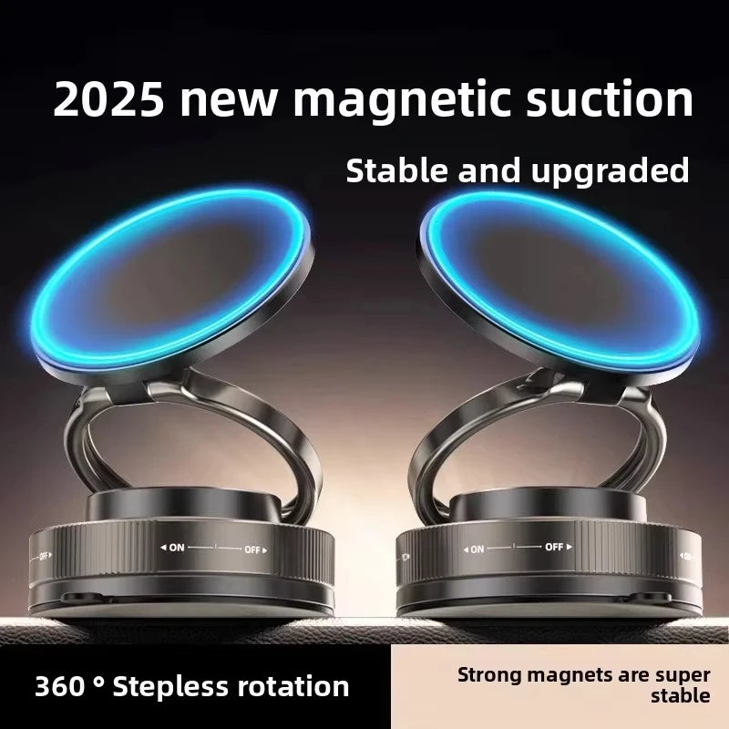 Soporte magnético para teléfono para coche, 360 °   Soporte magnético para automóvil giratorio, plegable y ajustable, compatible con iPhone y otros teléfonos