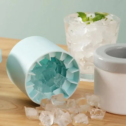 Molde de silicona para cubitos de hielo, cubitera redonda, para verano, DIY, para refrigerador, máquina de hacer hielo, molde creativo para cubitos de hielo, utensilios de bar