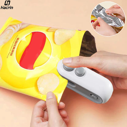 Mini Selladora de Bolsas Térmica, Selladora de Bolsas de Plástico Portátil, Selladora de Bolsas de Plástico Manual