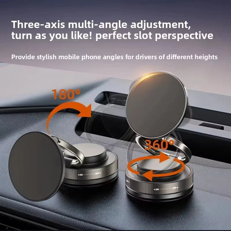 Soporte magnético para teléfono para coche, 360 °   Soporte magnético para automóvil giratorio, plegable y ajustable, compatible con iPhone y otros teléfonos