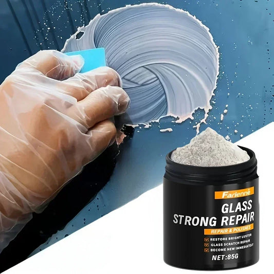 NEW Super Glass Polishing Powder | Restores Glass Clarity | Polishes to a Shine | Glass Scratch Repair Powder | Nanoscale Scratch