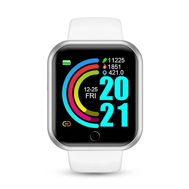 Reloj inteligente para hombres y mujeres, Control de música, Bluetooth, calorías, Monitor de Fitness, reloj inteligente, rastreador de carrera, pulsera deportiva para Android IOS