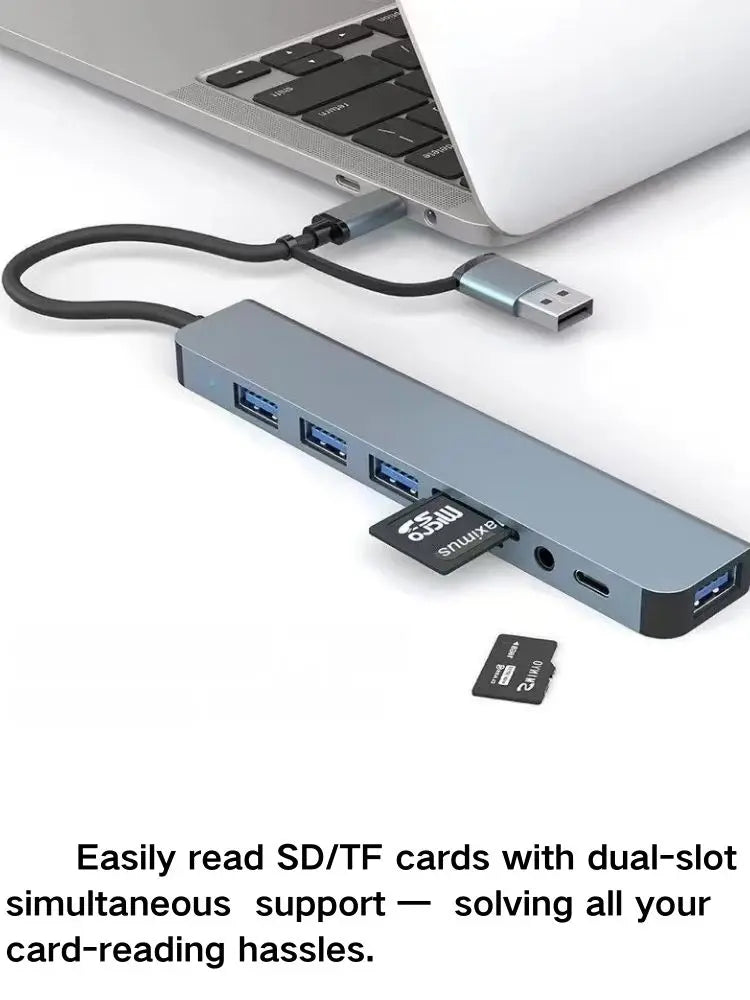 Hub USB-C 3 en 1: tipo-c 3 en 1 PD100W+HDMI(4K/30Hz)+USB3.0