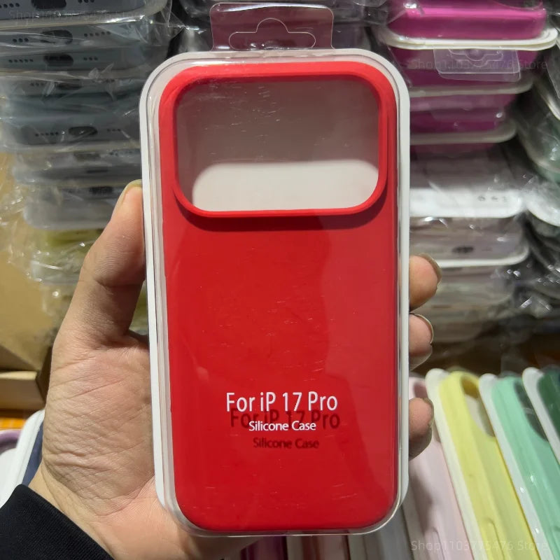Funda suave de silicona líquida Original a la moda para IPhone