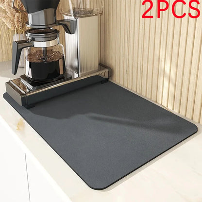 Tapete Absorbente Grande para Cocina, Antideslizante, para Secar Platos, de Secado Rápido, para Baño, para Vajilla