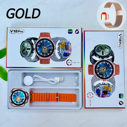 Nueva moda reloj inteligente 2025 Bluetooth llamada hombre mujer ritmo cardíaco salud monitoreo deportes impermeable Smartwatch para Android IOS