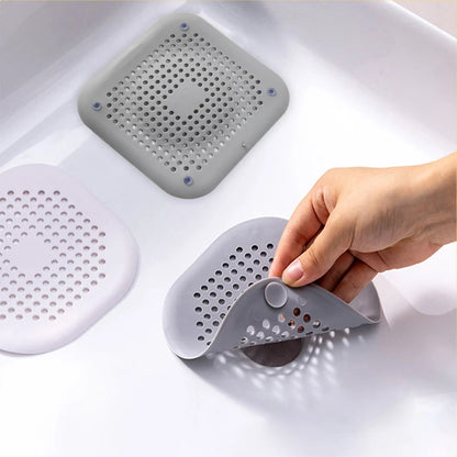 Filtro de silicona para desagües de fregadero, ducha y bañera, atrapapelos para fregadero de cocina, accesorios de baño