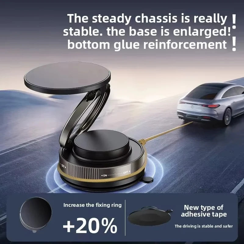 Soporte magnético para teléfono para coche, 360 °   Soporte magnético para automóvil giratorio, plegable y ajustable, compatible con iPhone y otros teléfonos