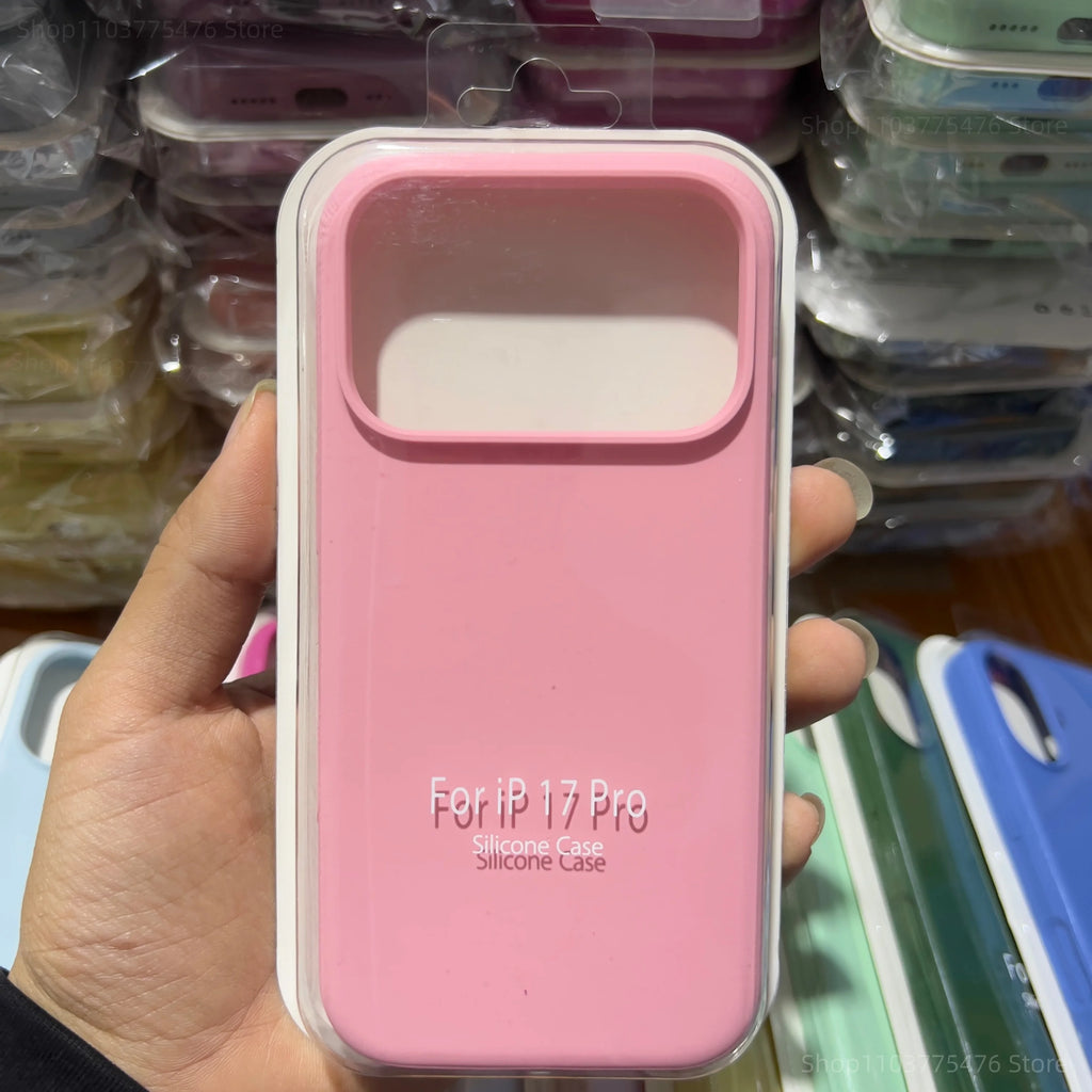 Funda suave de silicona líquida Original a la moda para IPhone