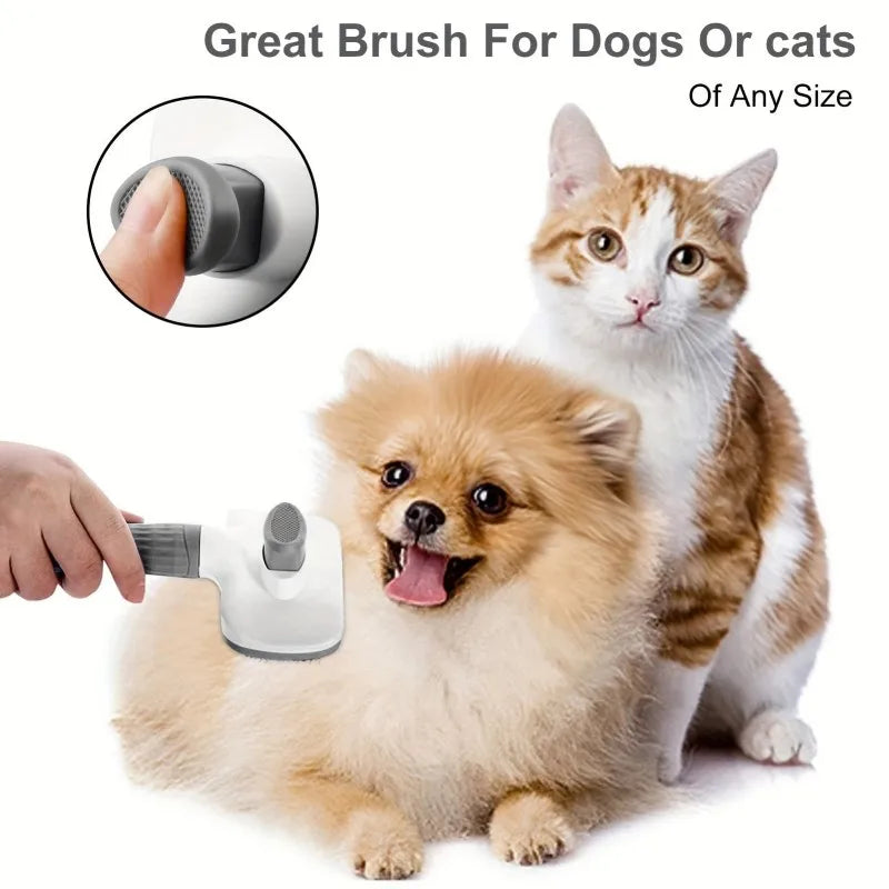 Cepillo desenredante universal para mascotas, masajea nudos y alfombrillas. 19cm, para cabello largo/corto, calmante