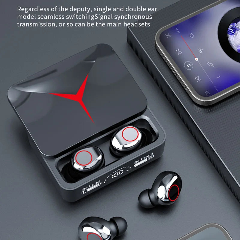 Auriculares inalámbricos TWS M90 originales, cascos deportivos con Bluetooth 5,3 y micrófono para videojuegos, para iPhone y Xiaomi