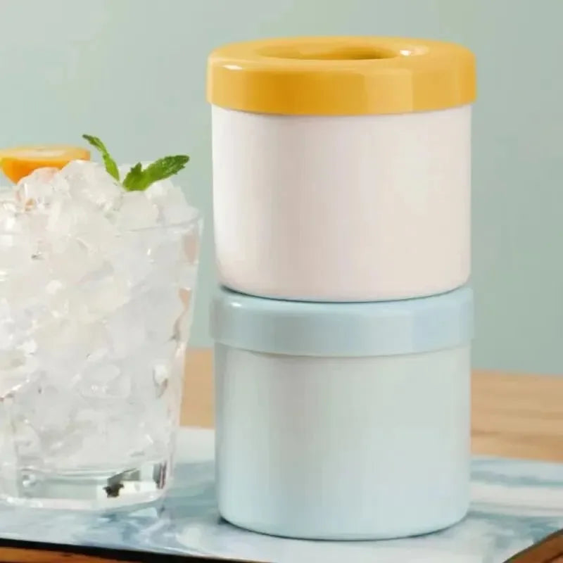Molde de silicona para cubitos de hielo, cubitera redonda, para verano, DIY, para refrigerador, máquina de hacer hielo, molde creativo para cubitos de hielo, utensilios de bar