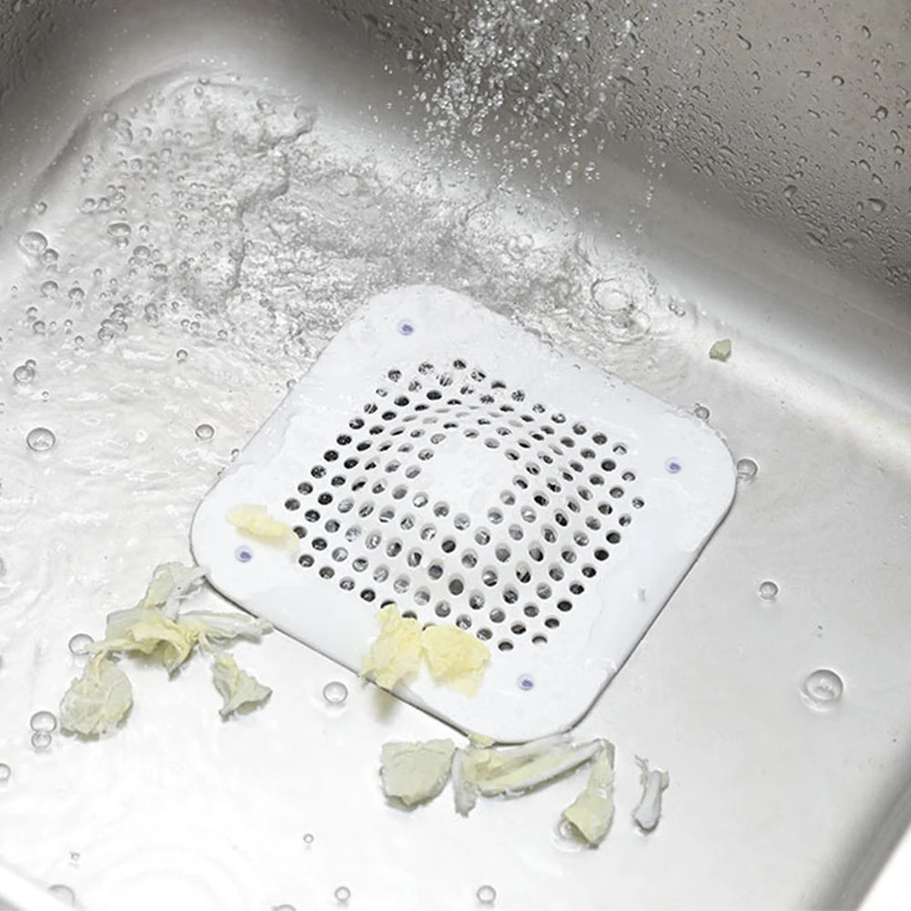 Filtro de silicona para desagües de fregadero, ducha y bañera, atrapapelos para fregadero de cocina, accesorios de baño