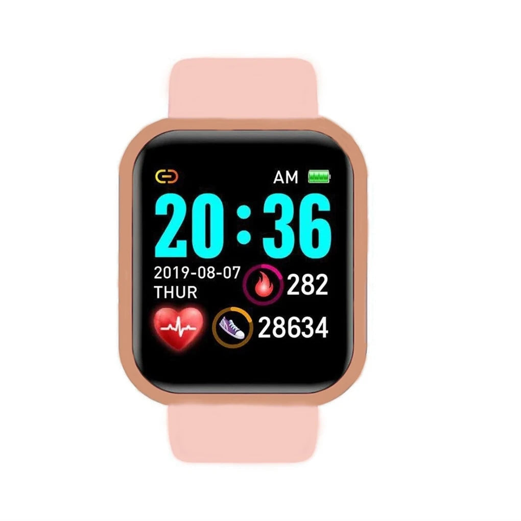 Reloj inteligente deportivo para hombre y mujer, pulsera con reproductor de Control de música conectado, Monitor de sueño y paso de Fitness, reloj despertador Y68 D20