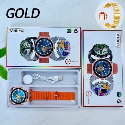 Nueva moda reloj inteligente 2025 Bluetooth llamada hombre mujer ritmo cardíaco salud monitoreo deportes impermeable Smartwatch para Android IOS