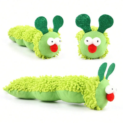 Juguetes para gatos: Juguete molar de oruga con hierba gatera, juguete interactivo de Silvervine para gatos, juguete para limpiar el hocico de gatitos, accesorios para mascotas