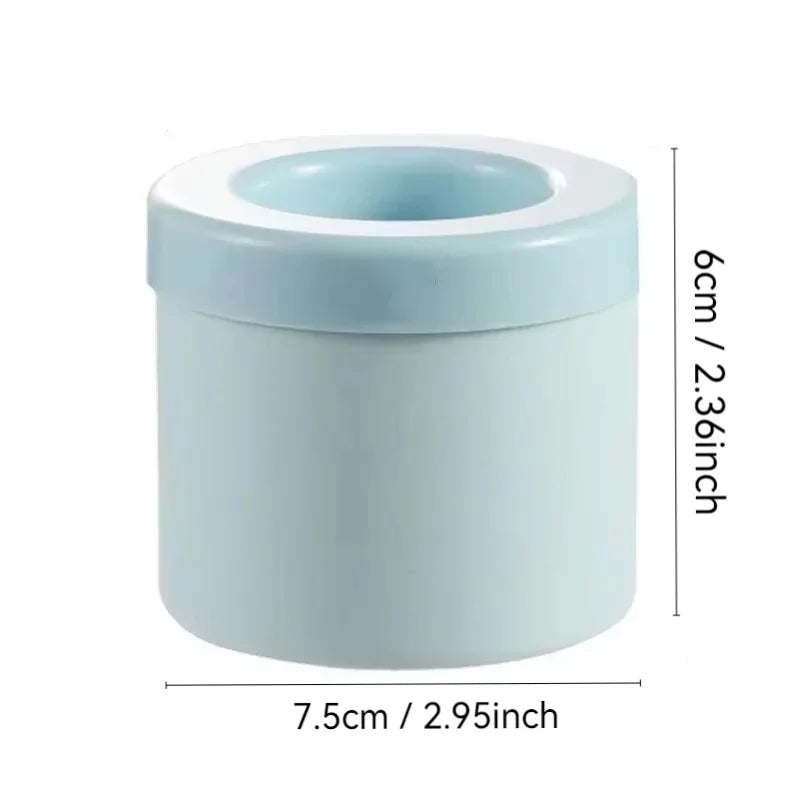 Molde de silicona para cubitos de hielo, cubitera redonda, para verano, DIY, para refrigerador, máquina de hacer hielo, molde creativo para cubitos de hielo, utensilios de bar