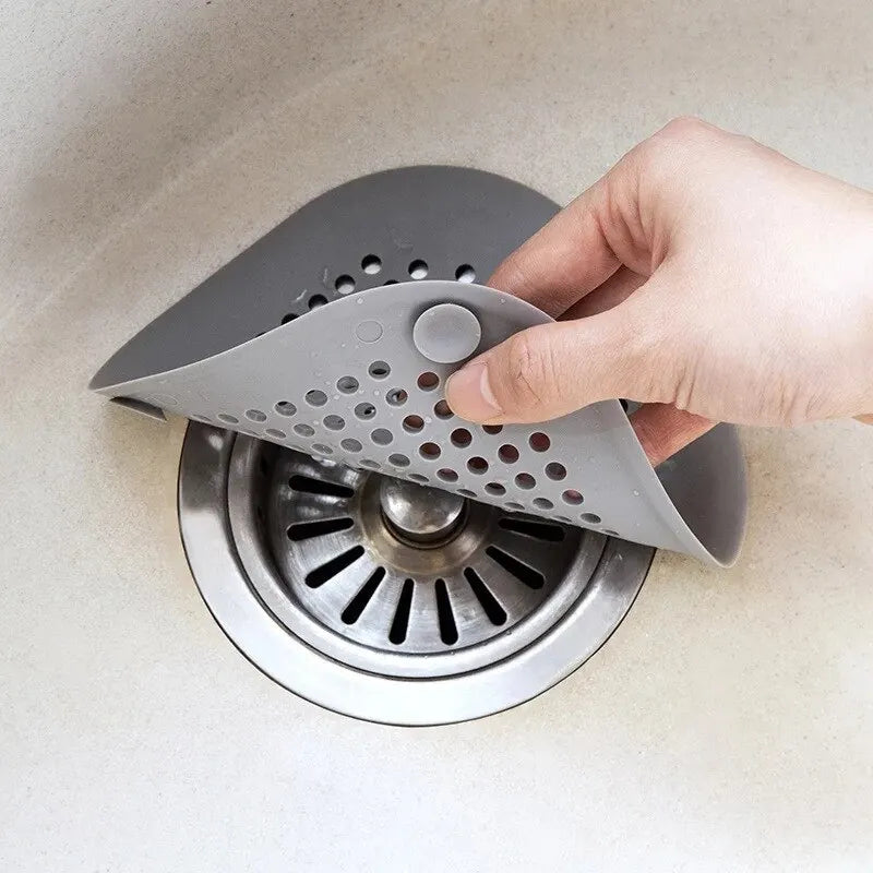 Filtro de silicona para desagües de fregadero, ducha y bañera, atrapapelos para fregadero de cocina, accesorios de baño