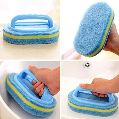Cepillo de Limpieza Multiusos con Mango Ergonómico para Baño, Cocina y Fregado de Inodoros